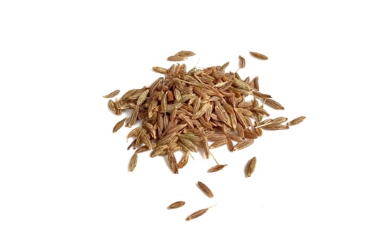 Cumin seeds isolated on white background photo
