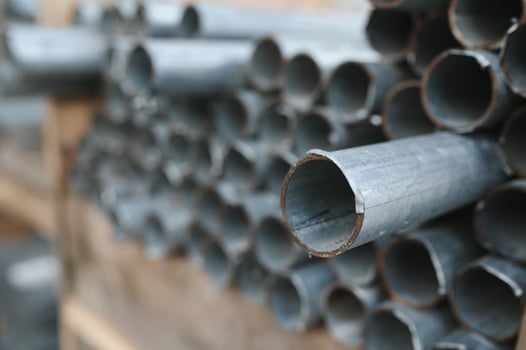 abstract background of close up of metal pipe photo