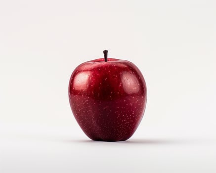 a red apple is shown on a white background photo