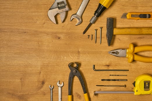 hand tools on a table photo