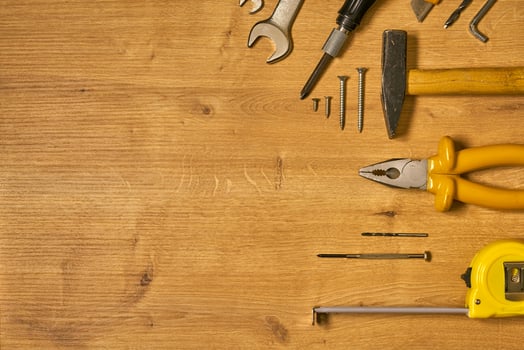 hand tools on a table photo