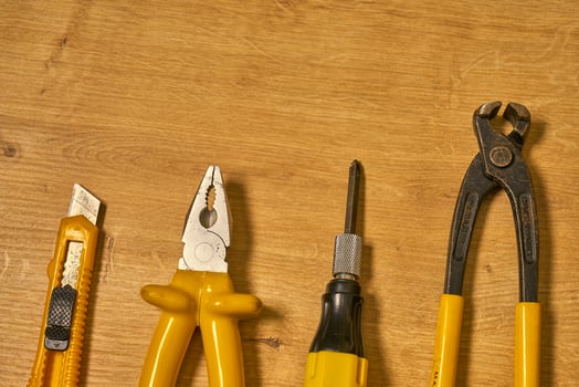 hand tools on a table photo