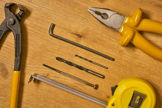 hand tools on a table photo