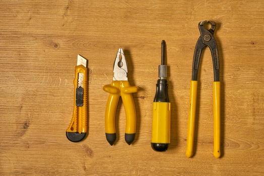 hand tools on a table photo