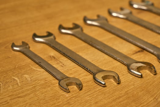 vintage hand tool wrenches photo