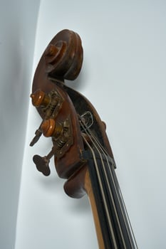 vintage double bass photo