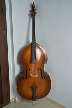 vintage double bass photo