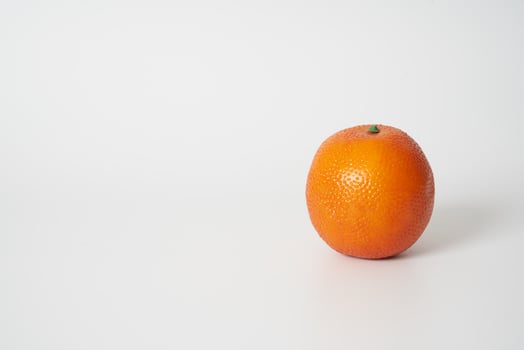 orange on a white background photo