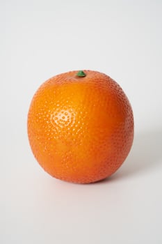 orange on a white background photo