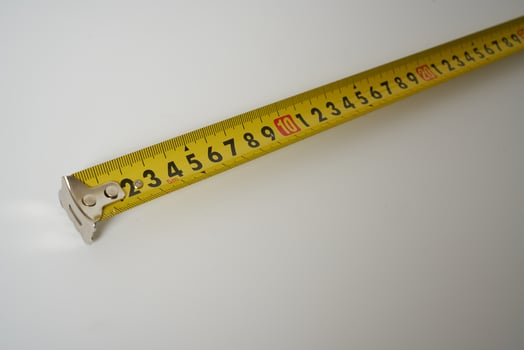 Steel ruler meter photo