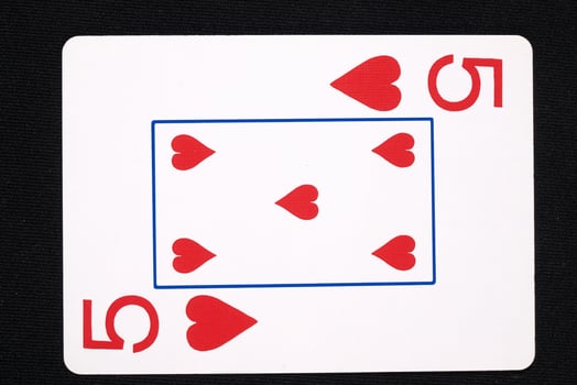 play cards on white background photo