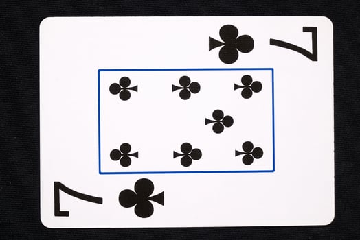 play cards on white background photo