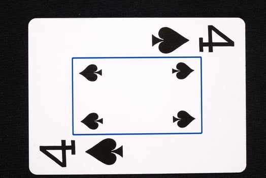 play cards on white background photo