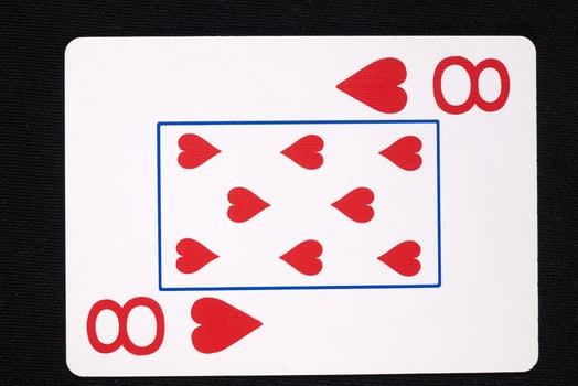 play cards on white background photo