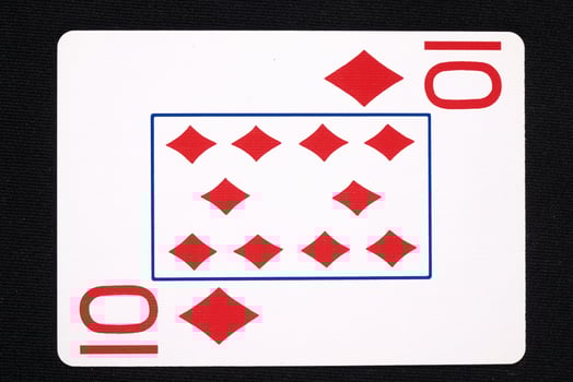 play cards on white background photo