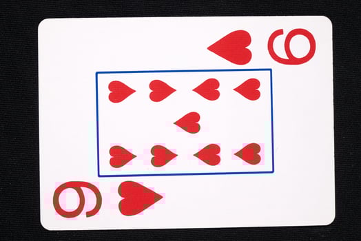 play cards on white background photo