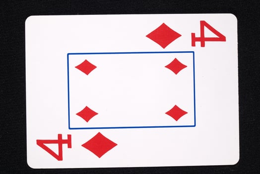 play cards on white background photo