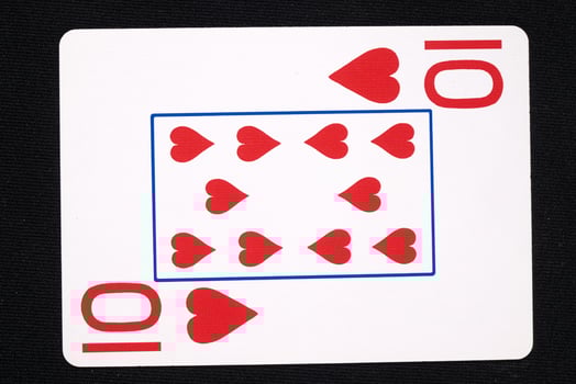 play cards on white background photo
