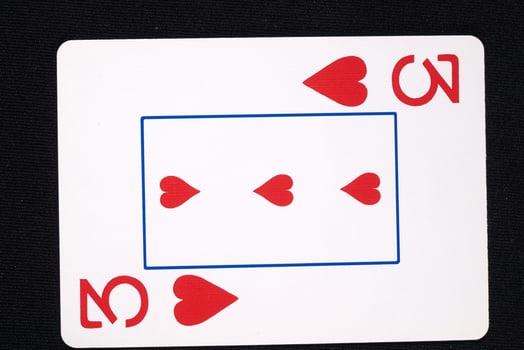 play cards on white background photo