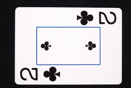 play cards on white background photo