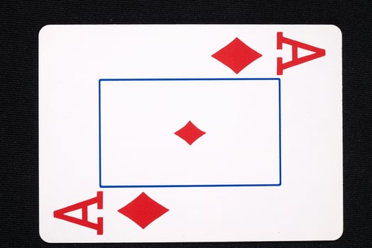 play cards on white background photo