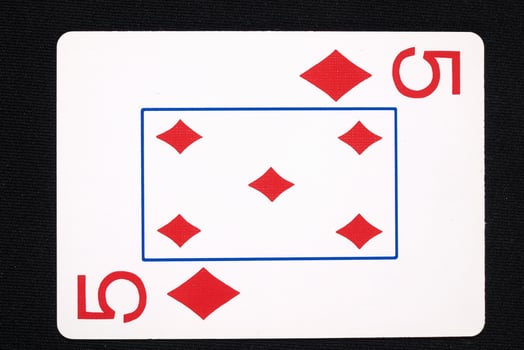 play cards on white background photo
