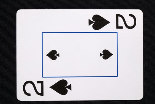 play cards on white background photo