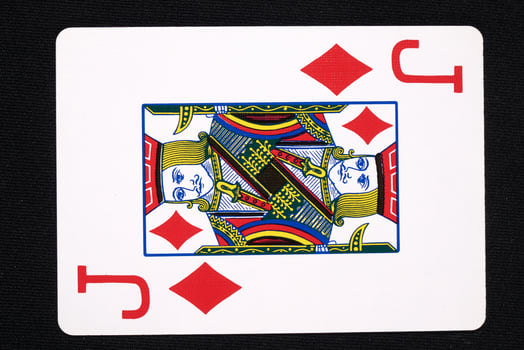 play cards on white background photo