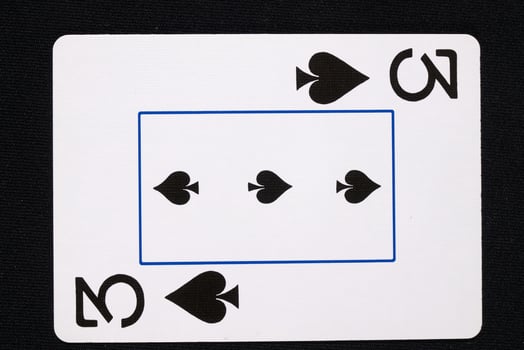 play cards on white background photo