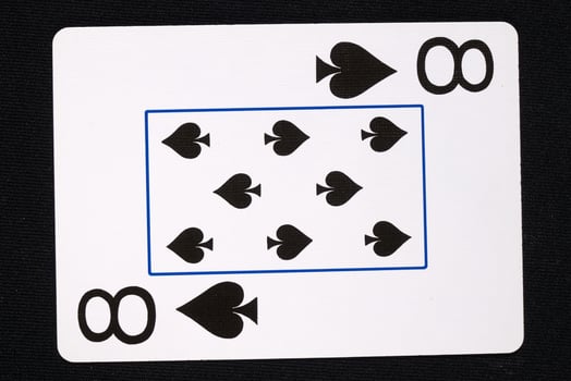 play cards on white background photo