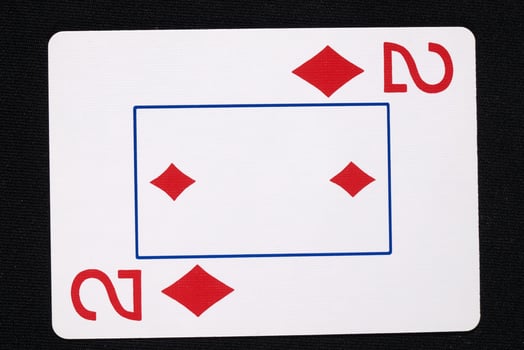 play cards on white background photo