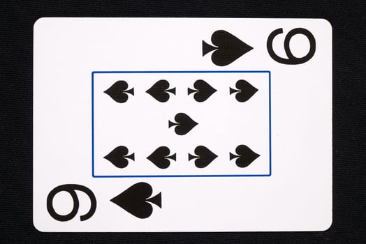 play cards on white background photo