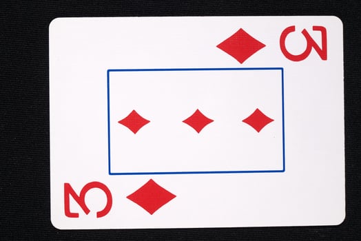 play cards on white background photo