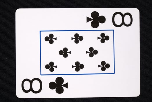 play cards on white background photo