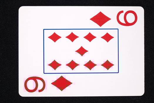 play cards on white background photo