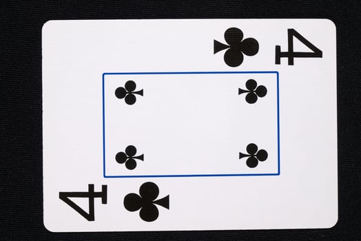 play cards on white background photo