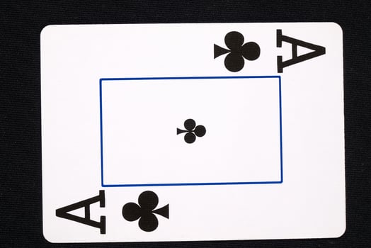 play cards on white background photo