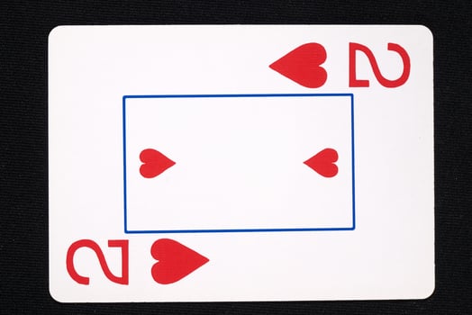 play cards on white background photo
