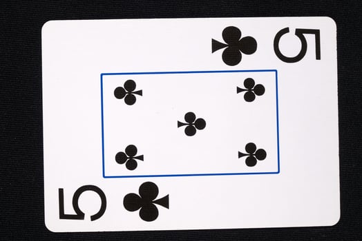 play cards on white background photo