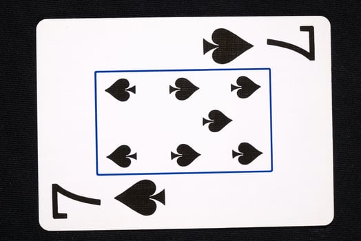 play cards on white background photo