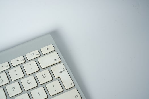 Bluetooth keyboard metallic grey photo