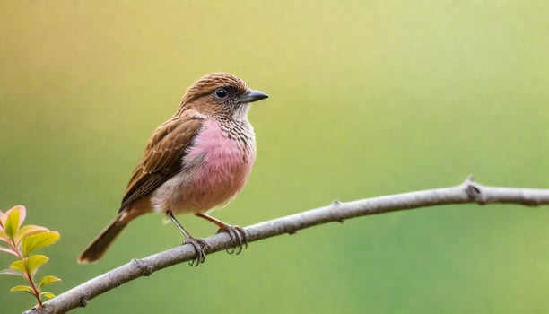 colourful tiny finch stands on a branch, Bird Photography photo