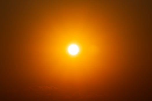 Golden Sunrise in clear Sky photo