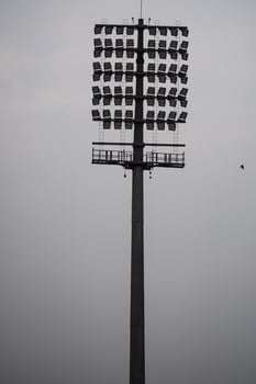 Cricket stadium flood lights poles at Delhi, India, Cricket Stadium Lights photo