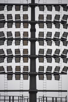Cricket stadium flood lights poles at Delhi, India, Cricket Stadium Lights photo