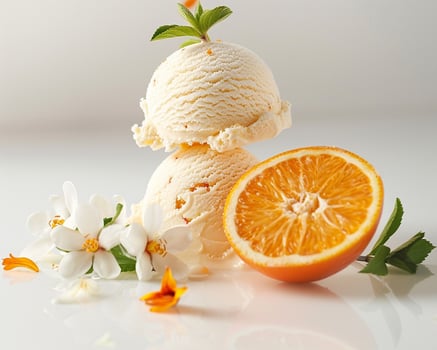 ice cream and lime photo