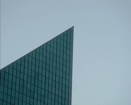 Cityscape with modern buildings background photo