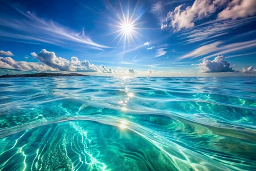 Blue sea water background photo