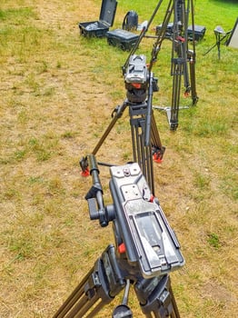 Zadni Treban- Czech- 21 June 2024. Television equipment for recording photo