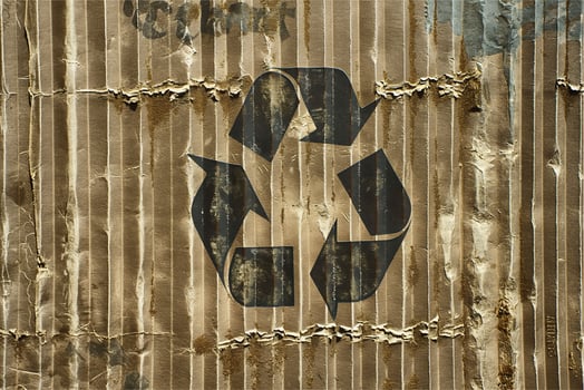 Recycle sign isolated photo